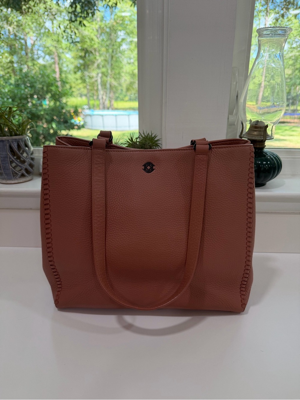 Dagne Dover Allyn Tote in Dusty Rose